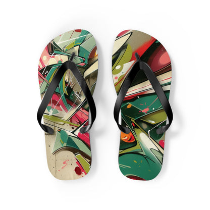 Graffiti Theme Flip-Flops