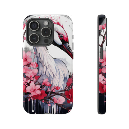 Cranes in Flight: Red-Crowned Crane Phone Case