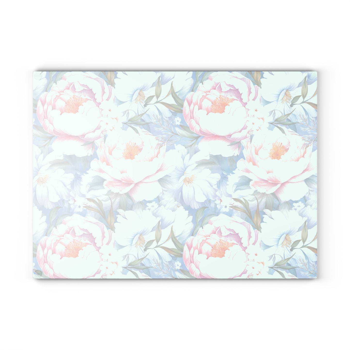 Floral Glass Cutting Board