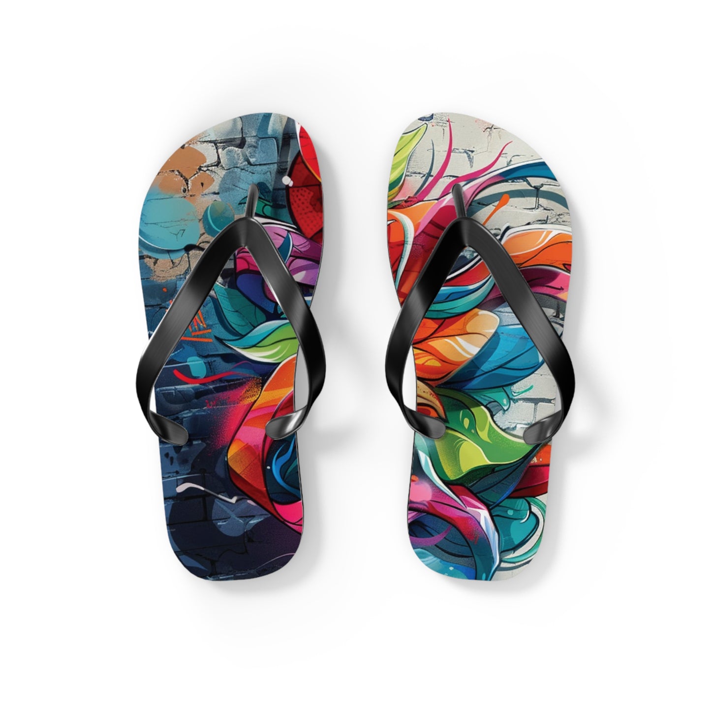 Graffiti Theme Flip-Flops