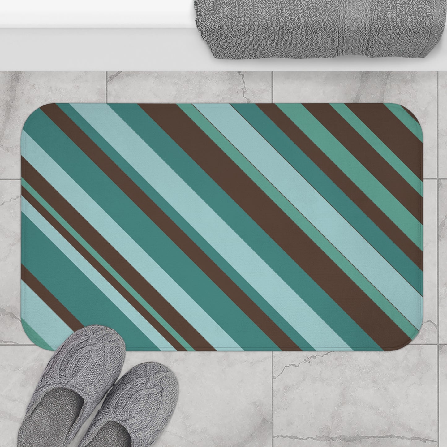 Abstract Print Bath Mat