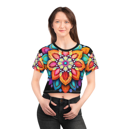 Mandala Art (AOP) Crop Tee