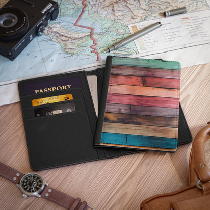 Wooden Print Passport Cover 2