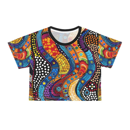 Aboriginal Art (AOP) Crop Tee