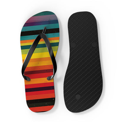 Colorful Stripes  Flip-Flops