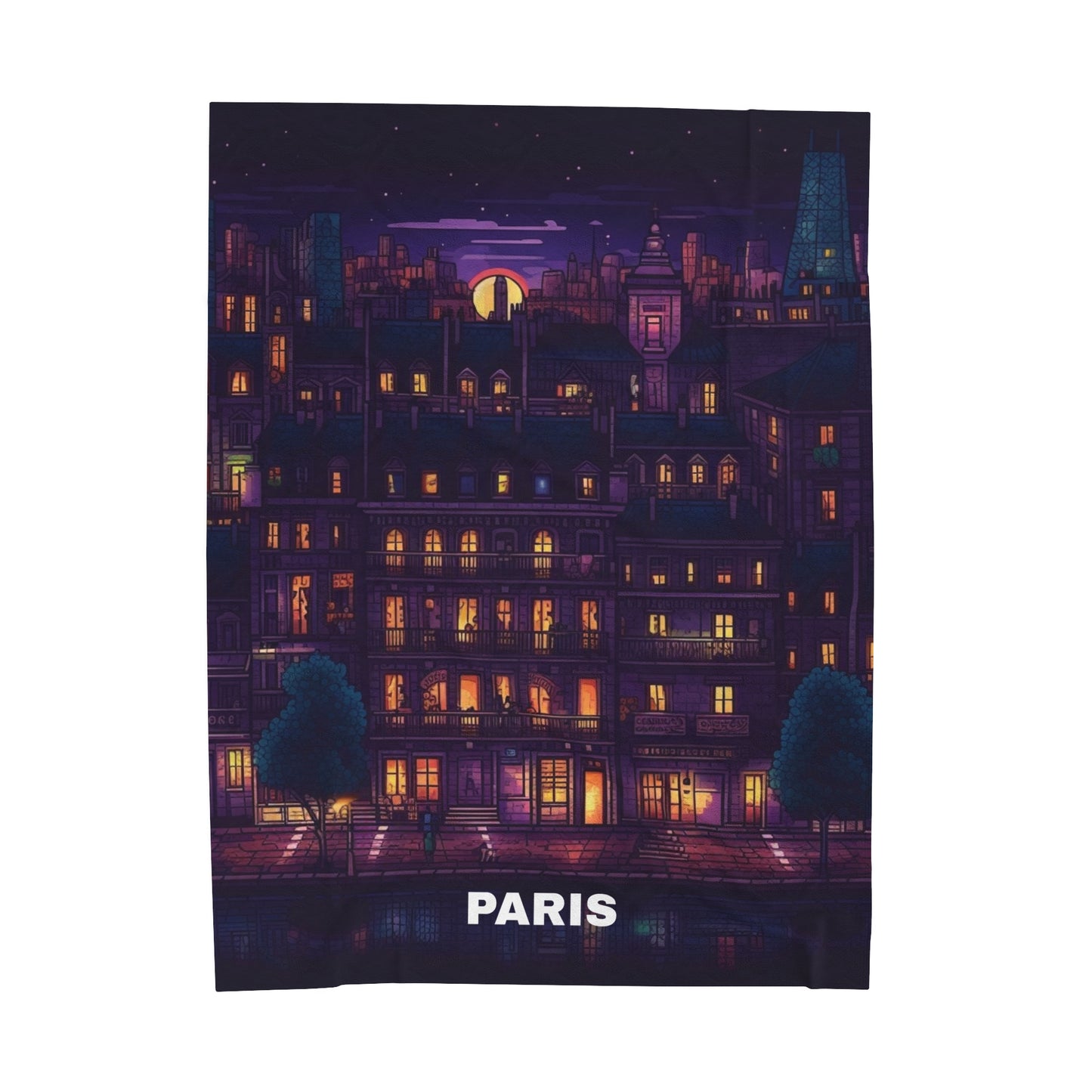 Paris Velveteen Plush Blanket