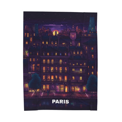 Paris Velveteen Plush Blanket