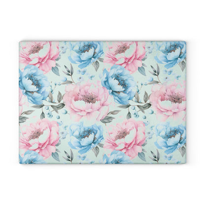 Floral Glass Cutting Board