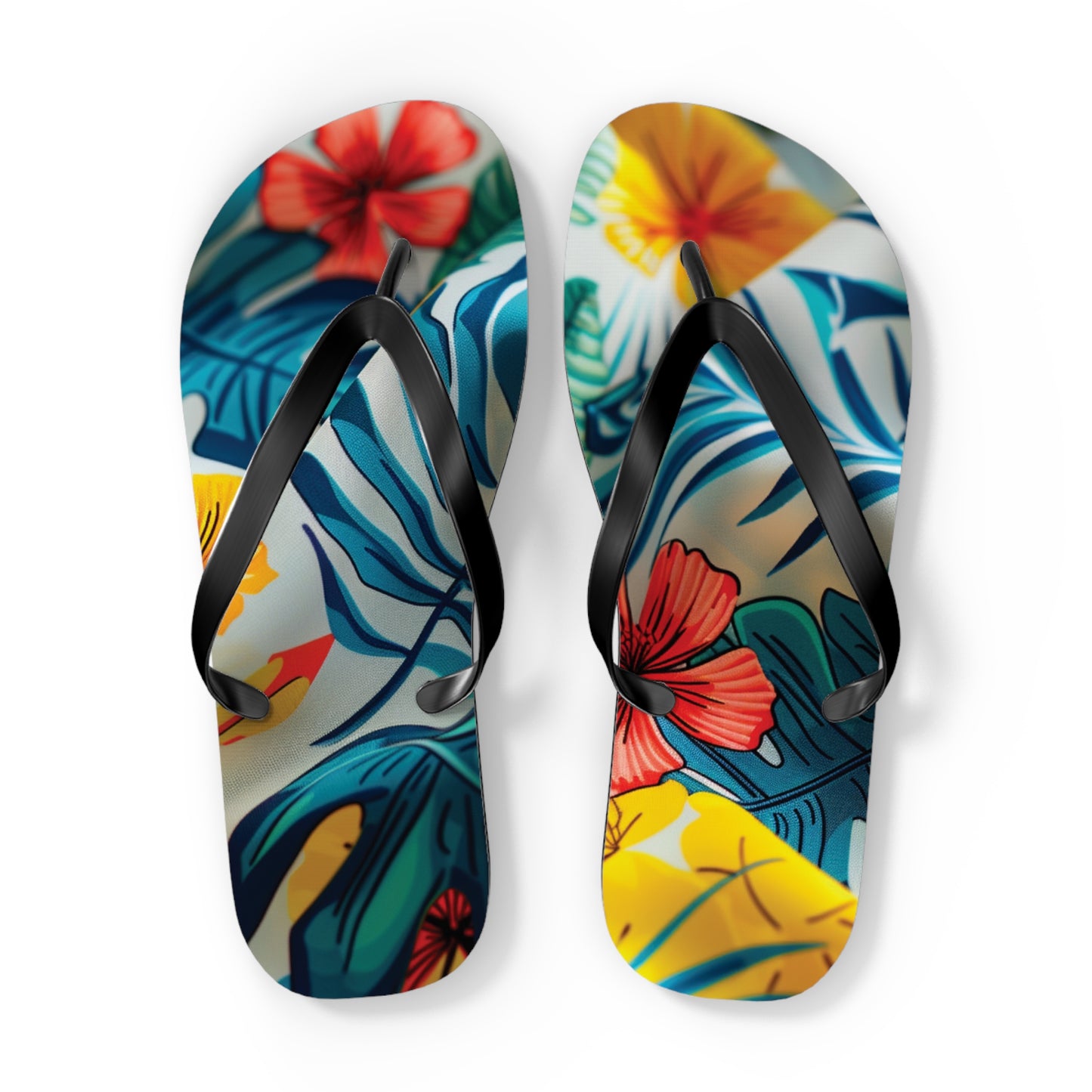 Abstract Tropics Pattern Flip-Flops