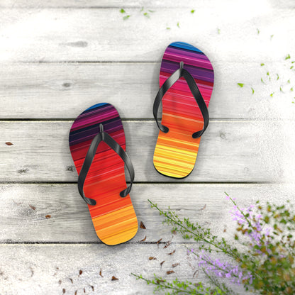 Colorful Stripes  Flip-Flops