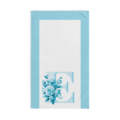 Alphabet Flowers Bathroom Hand Towel