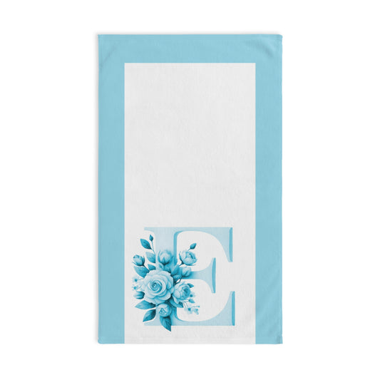 Alphabet Flowers Bathroom Hand Towel