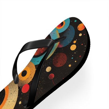 Abstract Decorative Circles  Flip-Flops