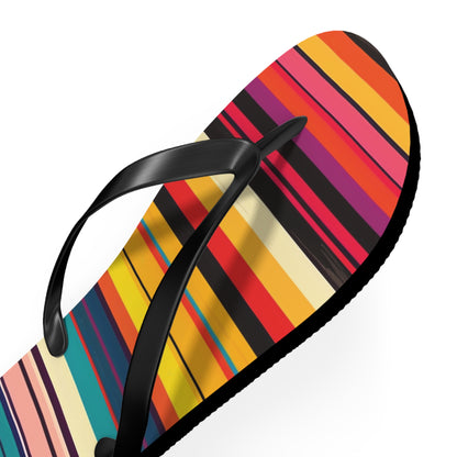 Colorful Stripes Flip-Flops