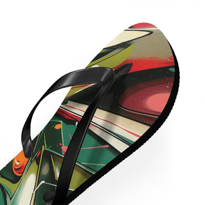 Graffiti Theme Flip-Flops