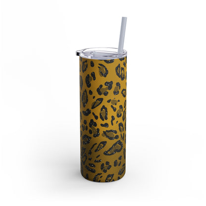 Animal Print Amber 04 - 20oz Skinny Matte Tumbler