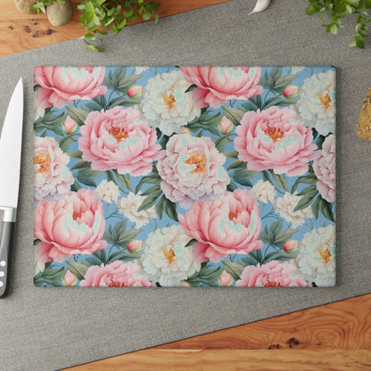 Floral Glass Cutting Board