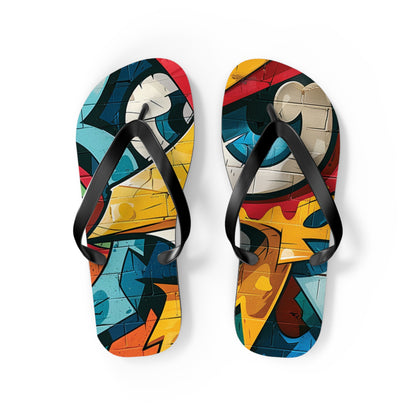 Graffiti Theme Flip-Flops