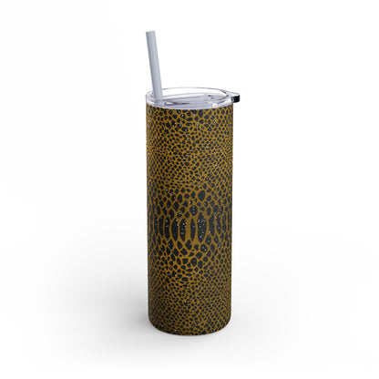 Animal Print Amber 05 - 20oz Skinny Matte Tumbler