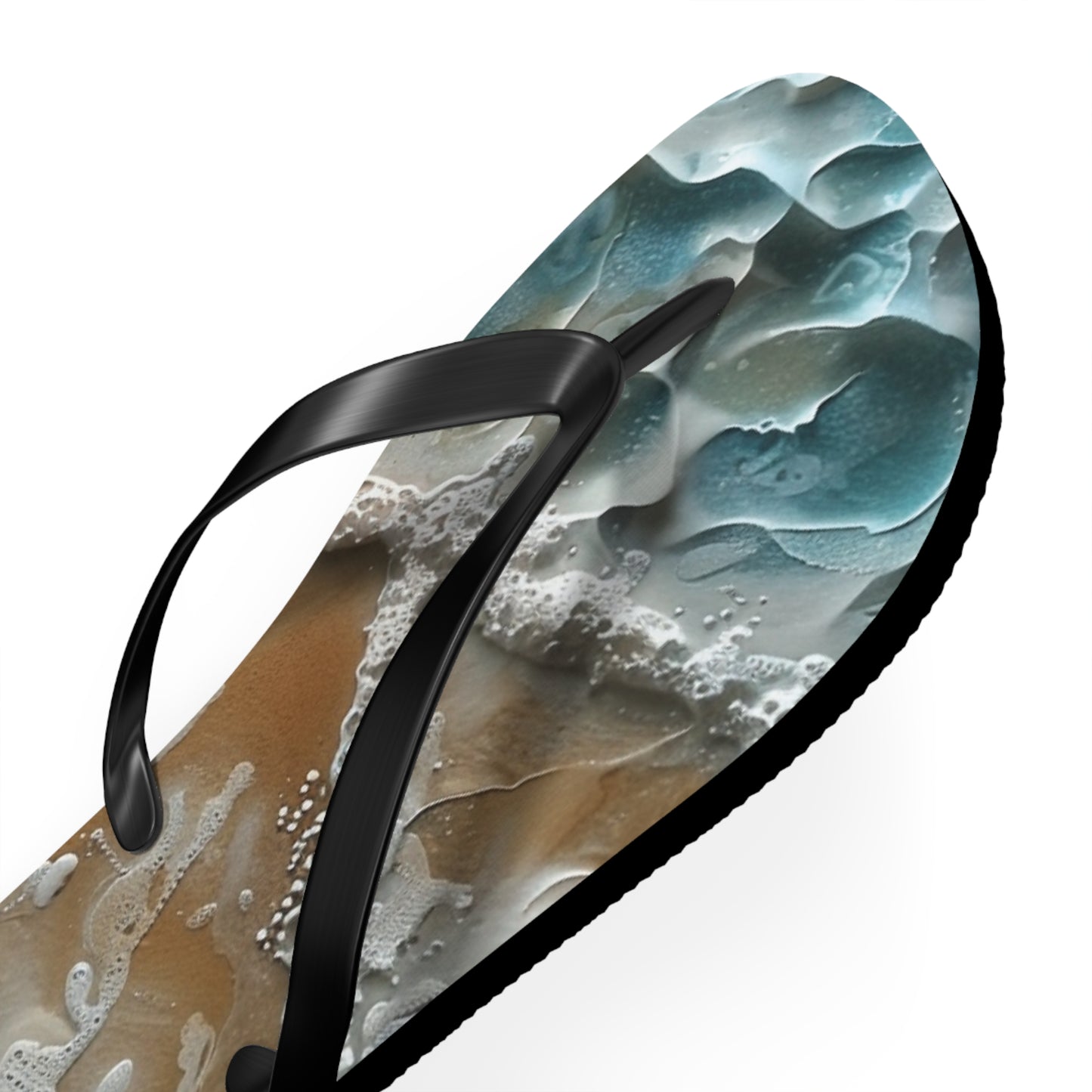 Sand Shore Ocean Waves Flip-Flops