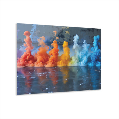 Fluid Smoke Art Acrylic Print