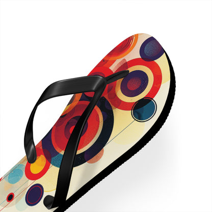 Abstract Decorative Circles  Flip-Flops