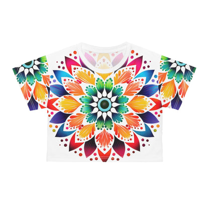 Mandala Art (AOP) Crop Tee