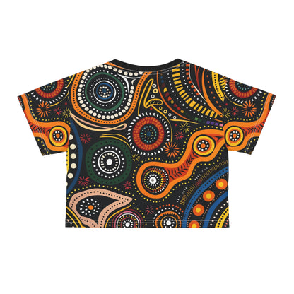 Aboriginal Art (AOP) Crop Tee