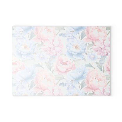 Floral Glass Cutting Board