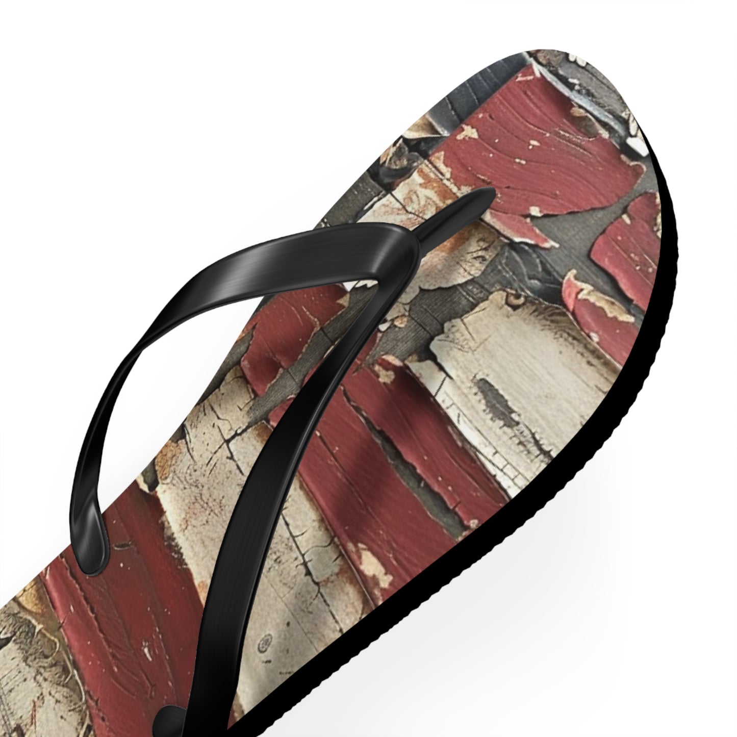 Distressed American Flag Flip-Flops