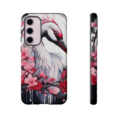 Cranes in Flight: Red-Crowned Crane Phone Case