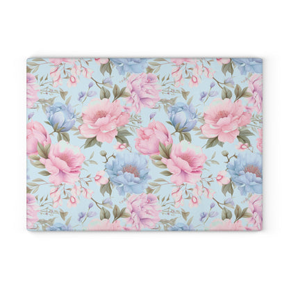 Floral Glass Cutting Board