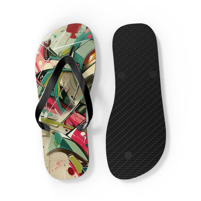 Graffiti Theme Flip-Flops