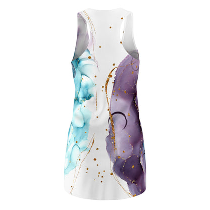 Ice and Stone Pattern Women's Cut & Sew Racerback Dress