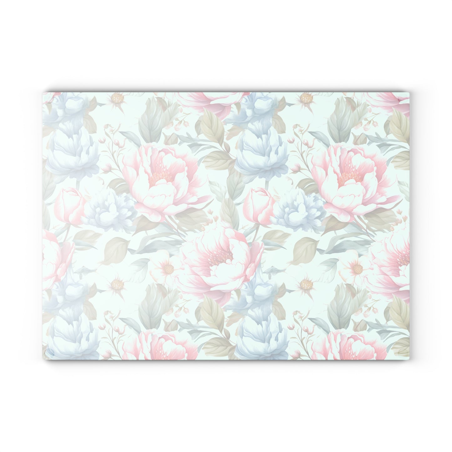 Floral Glass Cutting Board