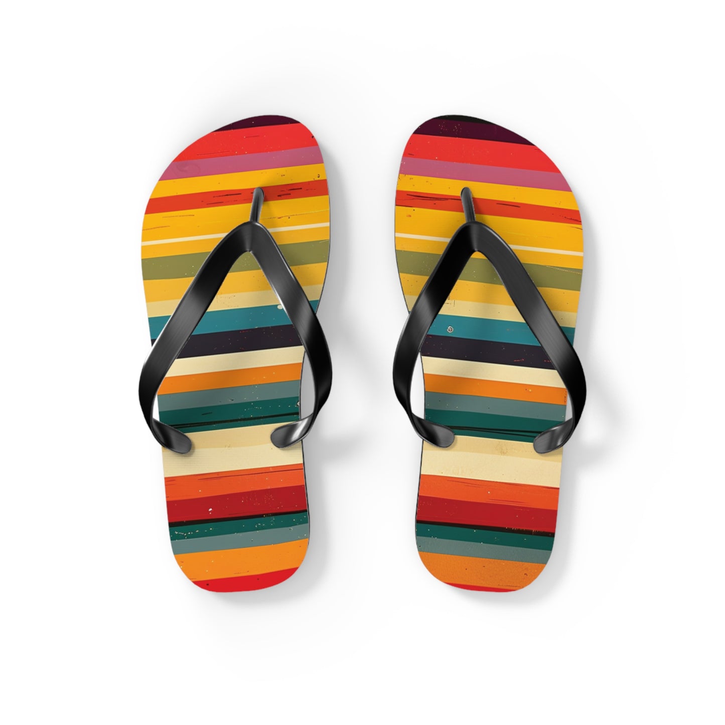 Colorful Stripes  Flip-Flops