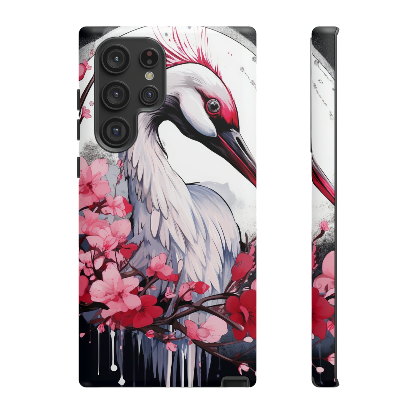 Cranes in Flight: Red-Crowned Crane Phone Case